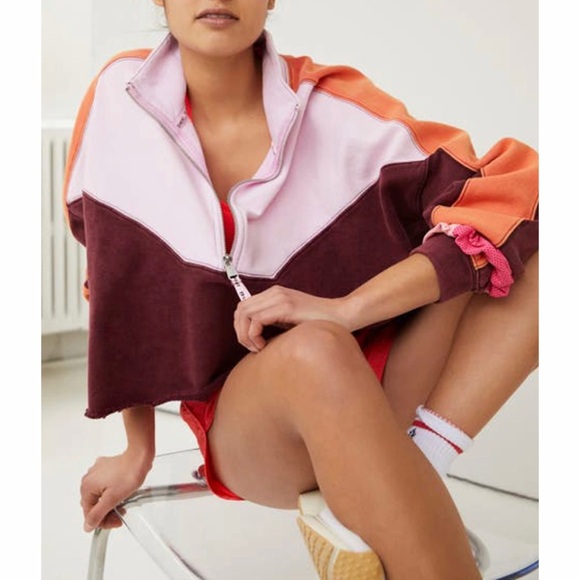 FP Movement Split Second Crop Half Zip Sweatshirt - Picture 10 of 10